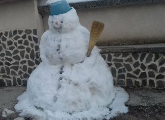 Голям човек, но…снежен